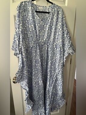 Blue & White Printed Kaftan from Summerhouse